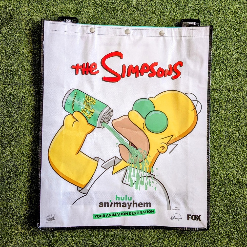 SDCC 2024 Comic Con San Diego Hulu Animayhem Homer Buzz Swag Bag Backpack New